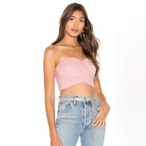 SUPERDOWN Cindy Pink Crop Top (Revolve)